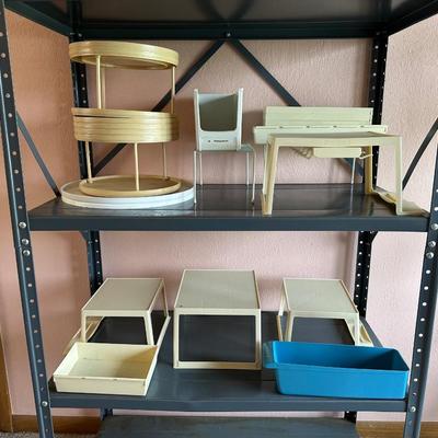 KITCHEN CABINET ORGANIZERS AND STORAGE RACKS