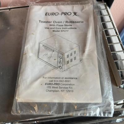 EURO-PRO X TOASTER OVEN/BROILER/ROTISSERIE AND BETTY CROCKER FOOD STEAMER