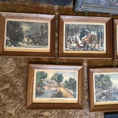VINTAGE PICTURE FRAMES AND PICTURES