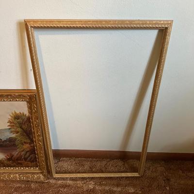 VINTAGE PICTURE FRAMES AND PICTURES