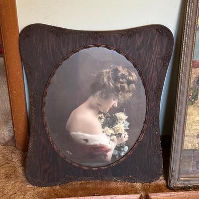 VINTAGE PICTURE FRAMES AND PICTURES