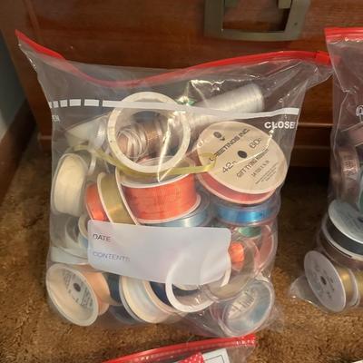 VINTAGE NATIVITY SCENE AND ASSORTMENT OF CHRISTMAS WRAPPING AND MORE