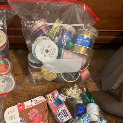 VINTAGE NATIVITY SCENE AND ASSORTMENT OF CHRISTMAS WRAPPING AND MORE
