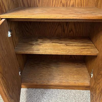 TALL WOODEN CABINET