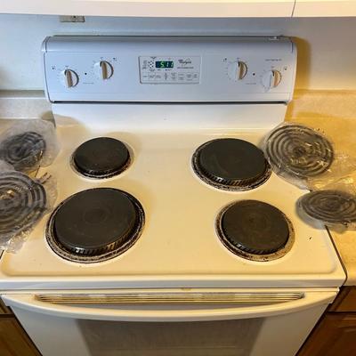 WHIRLPOOL SELF CLEANING OVEN WITH 4 BURNERS AND 4 EXTRA BURNERS