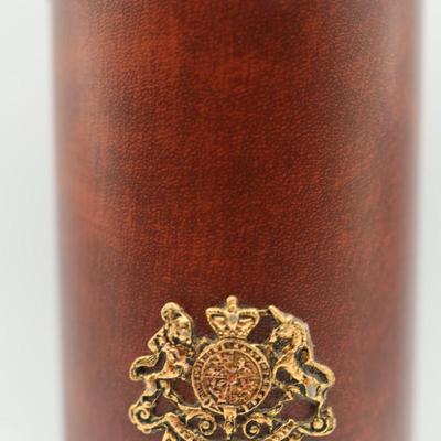 Great Britain Crest Glass Pitcher with Five Glasses