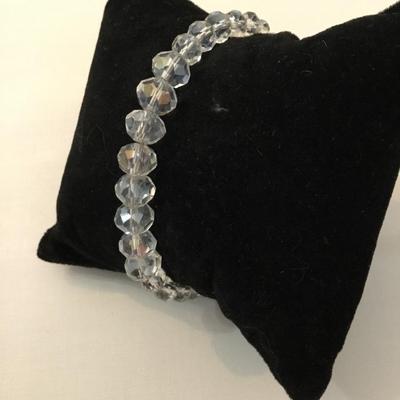 Beautiful, handcrafted, crystal beaded bracelet