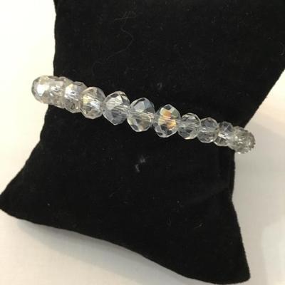 Beautiful, handcrafted, crystal beaded bracelet