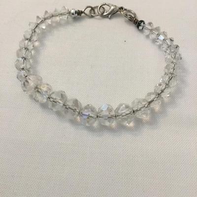 Beautiful, handcrafted, crystal beaded bracelet