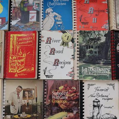 Collection of Louisiana Cookbooks