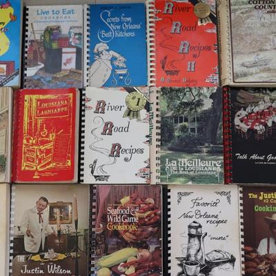 Collection of Louisiana Cookbooks