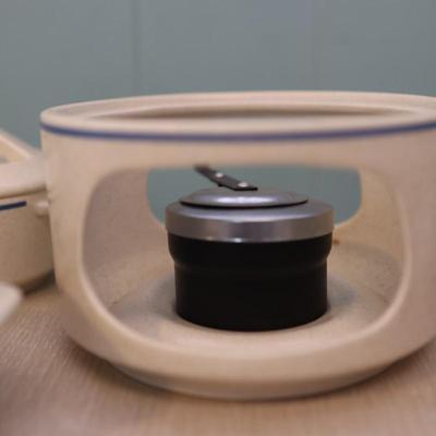 Lenox Temper-wave Dewdrops Ceramic Fondue Warmer Set and Ovenware