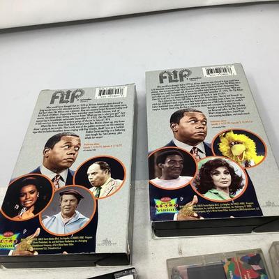 Flip VHS and 5 Cassette Tapes