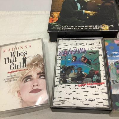 Flip VHS and 5 Cassette Tapes