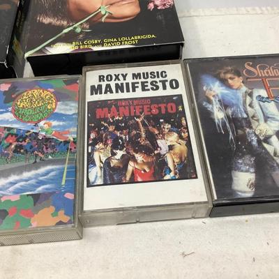 Flip VHS and 5 Cassette Tapes