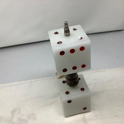 Vintage Dice Lamp
