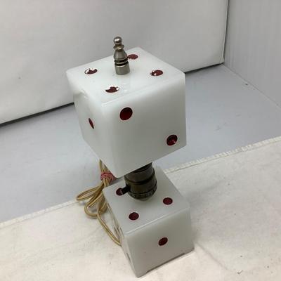 Vintage Dice Lamp