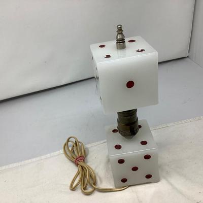Vintage Dice Lamp