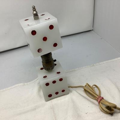 Vintage Dice Lamp
