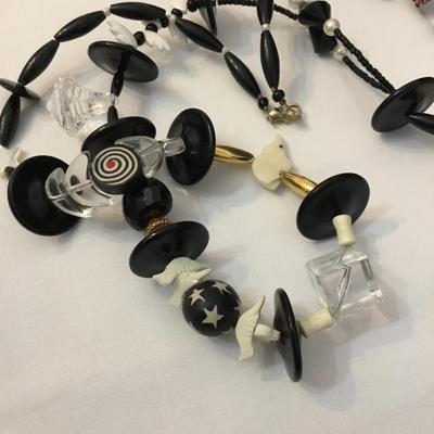 Unique, rare, vintage, beaded statement, necklace