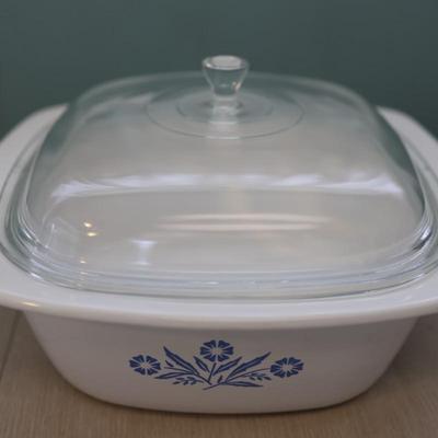 Corning Ware "Blue Cornflower" Dutch Oven, Roaster, and Platter