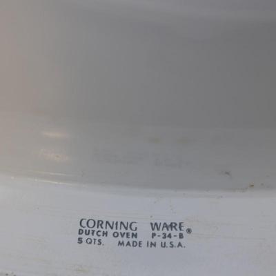 Corning Ware "Blue Cornflower" Dutch Oven, Roaster, and Platter