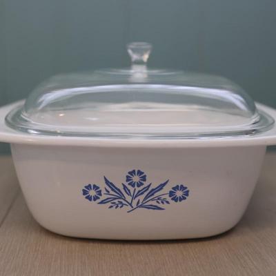 Corning Ware "Blue Cornflower" Dutch Oven, Roaster, and Platter