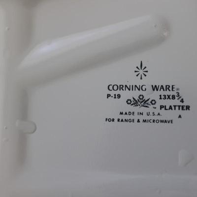 Corning Ware "Blue Cornflower" Dutch Oven, Roaster, and Platter