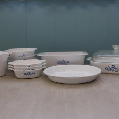 Vintage Corning Ware "Blue Cornflower" Dishes