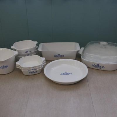 Vintage Corning Ware "Blue Cornflower" Dishes