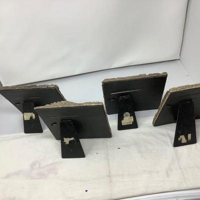 Sale Photo Thumbnail #132: This is a great set of four matching pictures frames.  They have a look of cement.  Very nice.