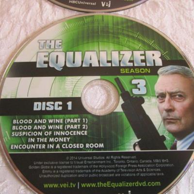 The Equalizer Season 3, 4 DVDs