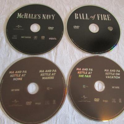 McHale's Navy, Ball of Fire, Ma & Pa Kettle At Home 2 Movies), Ma & Pa Kettle At the Fair (2 Movies)