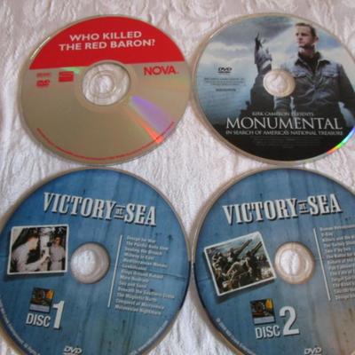 Monumental in Search of America's Treasure, Who Killed the Red Baron, Victory At Sea (Disc 1 & 2)