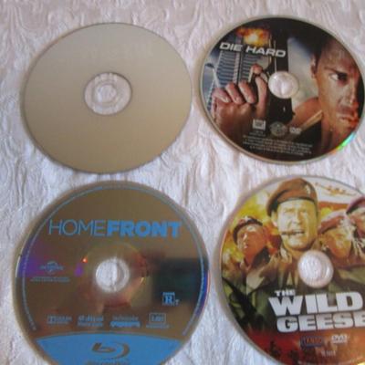 Next of Kin DVD, Die Hard DVD, Wild Geese, Homefront (Blue Ray)