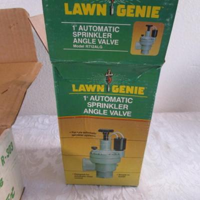 Auto sprinkler timer, new auto sprinkler angle valve, new weed eater heads