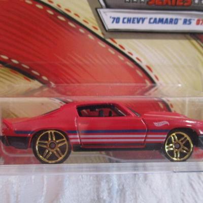 New in pkg. Hot Wheels Stars & Stripes '70 Chevy Camaro RS