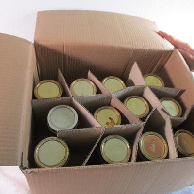 12 pint size canning jars & rings