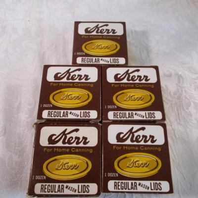 5 New boxes of 12 regular canning lids
