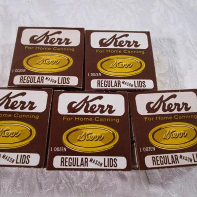 5 New boxes of 12 regular canning lids