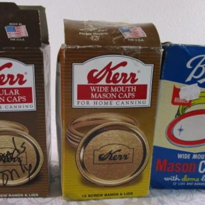 Unused canning lids & rings