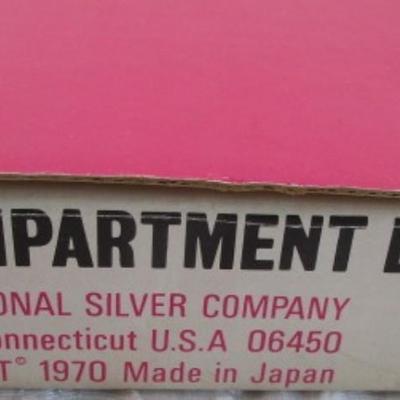 Internation Silver Co. Stainless steel 2-compartment dish