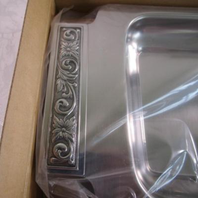 Internation Silver Co. Stainless steel 2-compartment dish