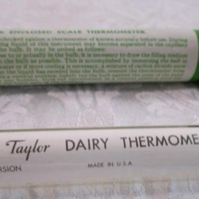 New in tube Taylor Dairy Thermometer