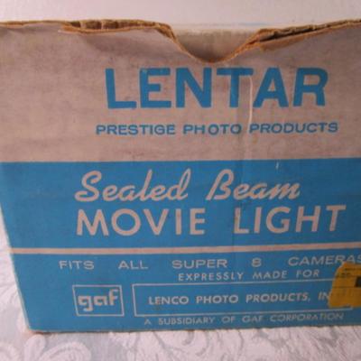 Vintage Lentar movie light, very bright