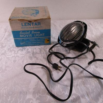 Vintage Lentar movie light, very bright