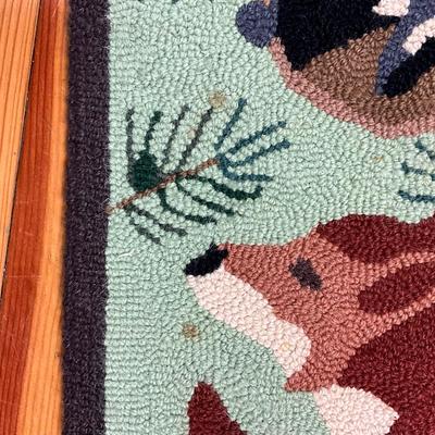 DR472 Claire Murray “Forest Creatures” Hooked Rug
