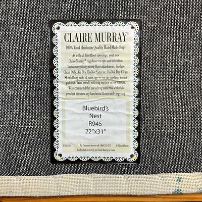 DR476 Claire Murray “Bluebird's Nest” Hooked Rug