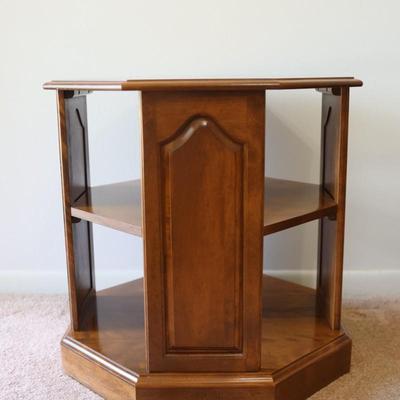 Wood Octagonal Side Table