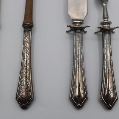 Vintage Webster Company Sterling Silver Handled Serving Sets